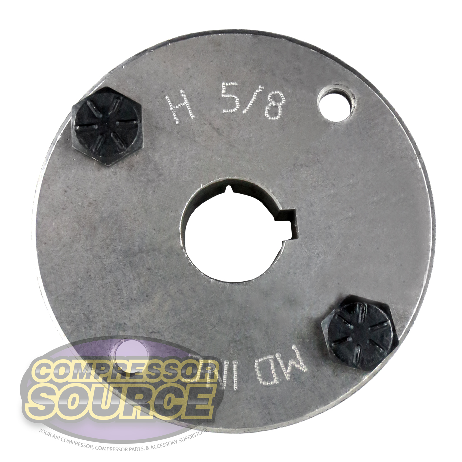 5/8" Bore H style Steel Sheave / Pulley Bushing Split Taper For Keyed